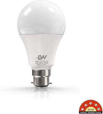 LAZYwindow 9 W Basic Round B22 LED Bulb(White)