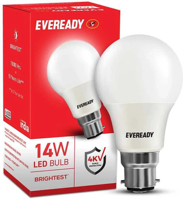 EVEREADY 14 W Basic Round B22 LED Bulb(White)