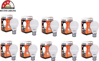 AVINDRA 9 W Basic Round B22 LED Bulb(White, Pack of 10)