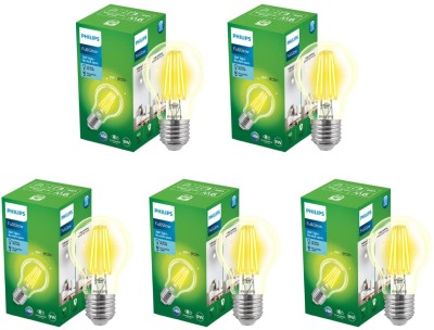 PHILIPS 9 W Standard E27 LED Bulb(Yellow, Pack of 5)