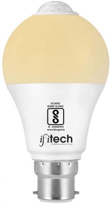 IFITech 7 W Round B22 LED Bulb(Yellow)