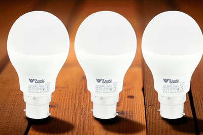 Veto 12 W Basic Round B22 LED Bulb(White, Pack of 3)