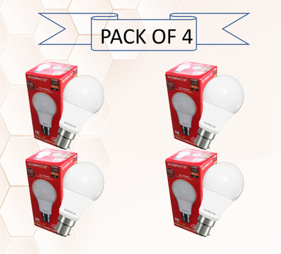 COMPACT 5 W Basic Standard B22 LED Bulb(White, Pack of 4)