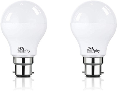 MURPHY 9 W Basic Standard B22 LED Bulb(White, Pack of 2)