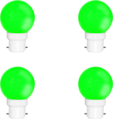 Fybros 0.5 W Basic Decorative B22 LED Bulb(Green, Pack of 4)