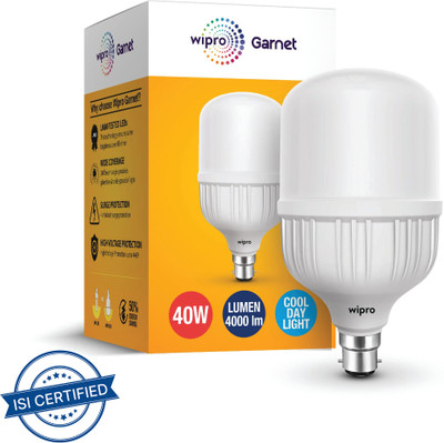 Wipro 40 W Basic Standard B22 LED Bulb(White)