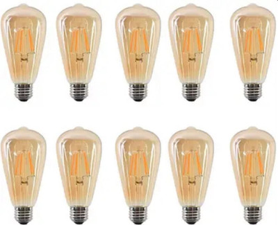 IDC 4 W Glare Reduction Arbitrary E27 LED Bulb(Yellow, Pack of 10)