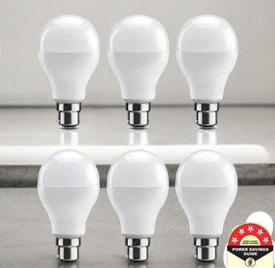 Dunagiri 9 W Basic Standard B22 D LED Bulb(White, Pack of 6)