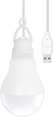 Worldwide e-Mart 5 W Basic Round Plug & Play USB Gadget Bulb(White)