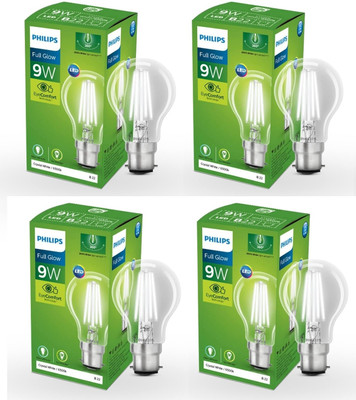 PHILIPS 9 W Basic Standard B22 LED Bulb(White, Pack of 4)