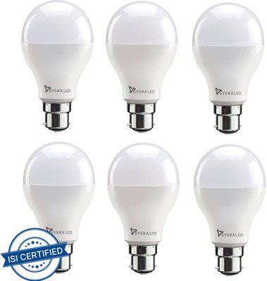 Syska 20 W Basic Standard B22 LED Bulb(White, Pack of 6)