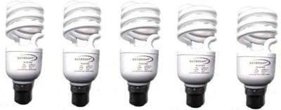 skybright 15 W Basic Spiral B22 CFL Bulb(White, Pack of 5)