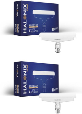 HALONIX 10 W Inverter T-Bulb B22 D Inverter Bulb(White, Pack of 2)