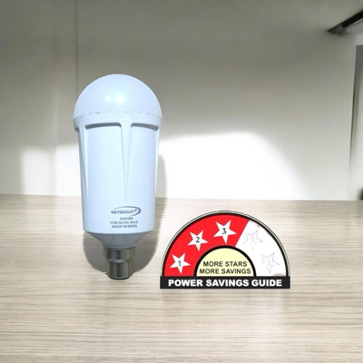 skybright 15 W Inverter Round B22 Inverter Bulb(White)