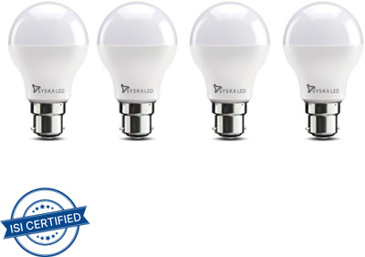 Syska 7 W Basic Standard B22 LED Bulb(White, Pack of 4)