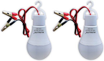 ALFALITE 5 W Basic Standard Plug & Play LED Bulb(White, Pack of 2)