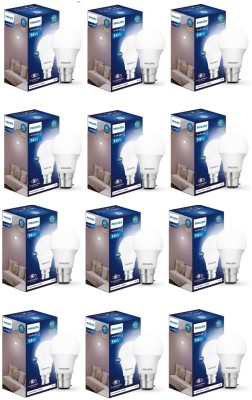 PHILIPS 14 W Round B22 Basic LED Bulb(White, Pack of 12)