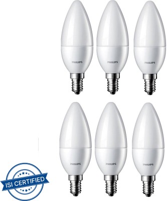 PHILIPS 2.7 W Candle E14 LED Bulb(Yellow, Pack of 6)