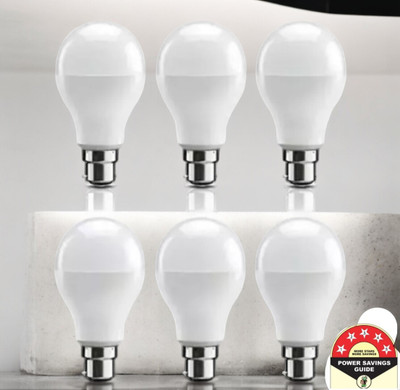 Dunagiri 9 W Basic Standard B22 D LED Bulb(White, Pack of 6)