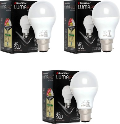 Rahmani collection 240 W U-Tube B22 LED Bulb(White, Pack of 3)