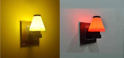 GURUSOAMI 0.5 W Basic Decorative 2 Pin Night Bulb(Yellow, Red, Pack of 2)