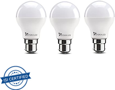 Syska 7 W Basic Standard B22 LED Bulb(White, Pack of 3)