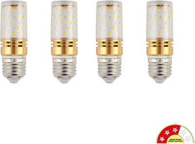 Baslash 12 W Multi Watt Standard E27 LED Bulb(Yellow, White, Multicolor, Pack of 4)