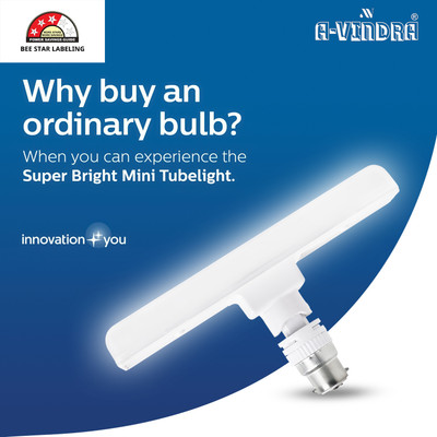 AVINDRA 10 W Basic T-Bulb B22 LED Bulb(White)