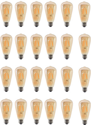 Eve Hanger 4 W Basic Arbitrary E27 LED Bulb(Yellow, Pack of 24)