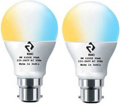 rino 9 W Basic Standard B22 LED Bulb(RGB, Pack of 2)