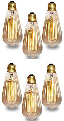 ORAB 5 W Basic Standard E27 LED Bulb(Yellow, Pack of 6)
