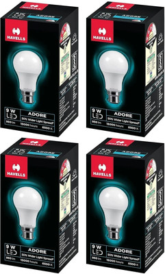 HAVELLS 9 W Basic Standard B22 LED Bulb(White, Pack of 4)