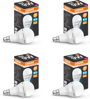 OSRAM 9 W Basic Standard B22 D LED Bulb(White, Pack of 4)