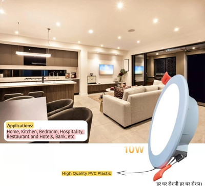 Cosas 9 W Basic Round B22 LED Bulb(White, Pack of 2)