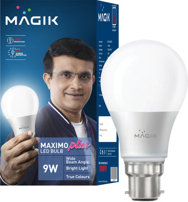Magik 9 W Basic Standard B22 LED Bulb(White, Pack of 4)