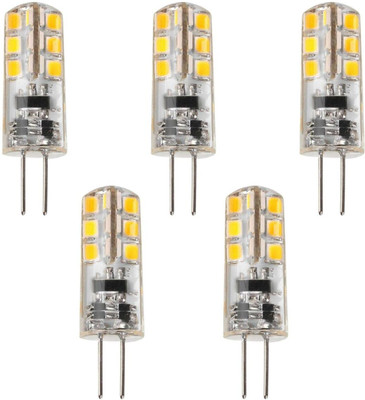 OML 3 W Basic Tube G4 LED Bulb(Yellow, Pack of 5)