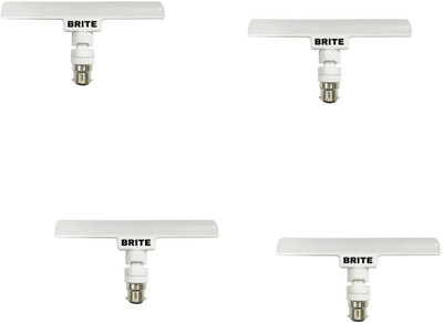 BRITE TRADERS 10 W Basic T-Bulb LED Bulb(White, Pack of 4)