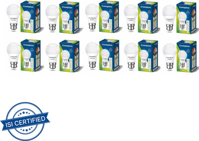 Crompton 3 W Basic Standard B22 LED Bulb(White, Pack of 10)