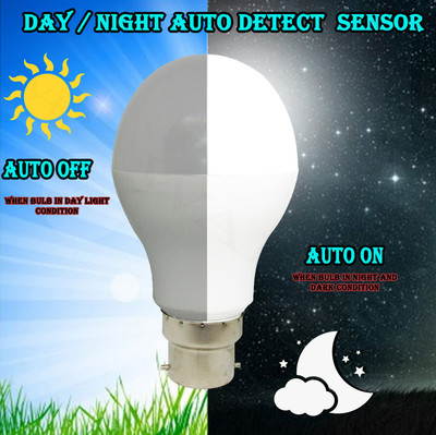 Waken 9 W Basic Round B22 LED Bulb(White)