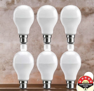 Dunagiri 9 W Basic Standard B22 D LED Bulb(White, Pack of 6)