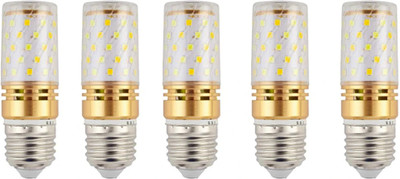 SHBK 12 W Basic Capsule E27 LED Bulb(Yellow, Pack of 5)