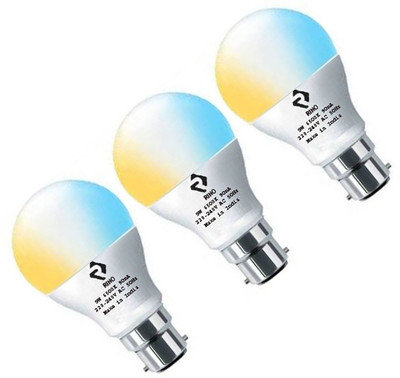 rino 9 W Basic Standard B22 LED Bulb(RGB, Pack of 3)