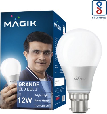 Magik 12 W Basic Standard B22 LED Bulb(White)