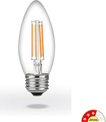 vibunt 4 W Basic Candle E27 LED Bulb(Yellow)