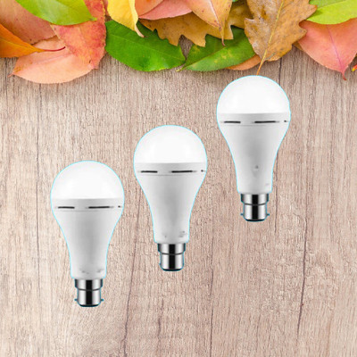ONIEXO 12 W Inverter Round B22 Inverter Bulb(White, Pack of 3)