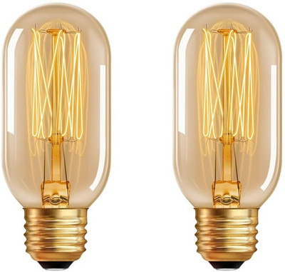 OML 40 W Basic Standard E27 Incandescent Bulb(Yellow, Pack of 2)