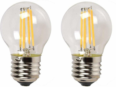 SAVORADE 4 W Basic Round E27 LED Bulb(White, Pack of 2)