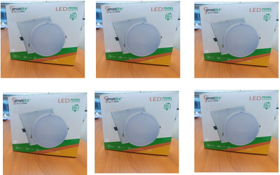 Gramlite 8 W Basic Round B22 D LED Bulb(White, Pack of 6)