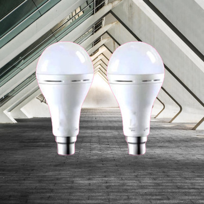 ONIEXO 12 W Inverter Round B22 LED Bulb(White, Pack of 2)