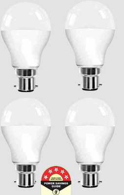 Dunagiri 9 W Basic Round B22 D LED Bulb(White, Pack of 4)